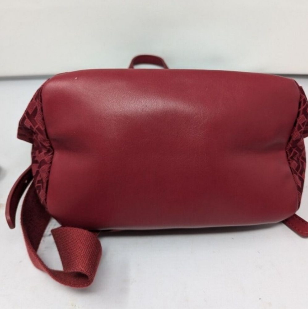 New with Tags! Vintage Red Tommy Hilfiger Monogram Signature Logo Mini Backpack - Picture 4 of 8